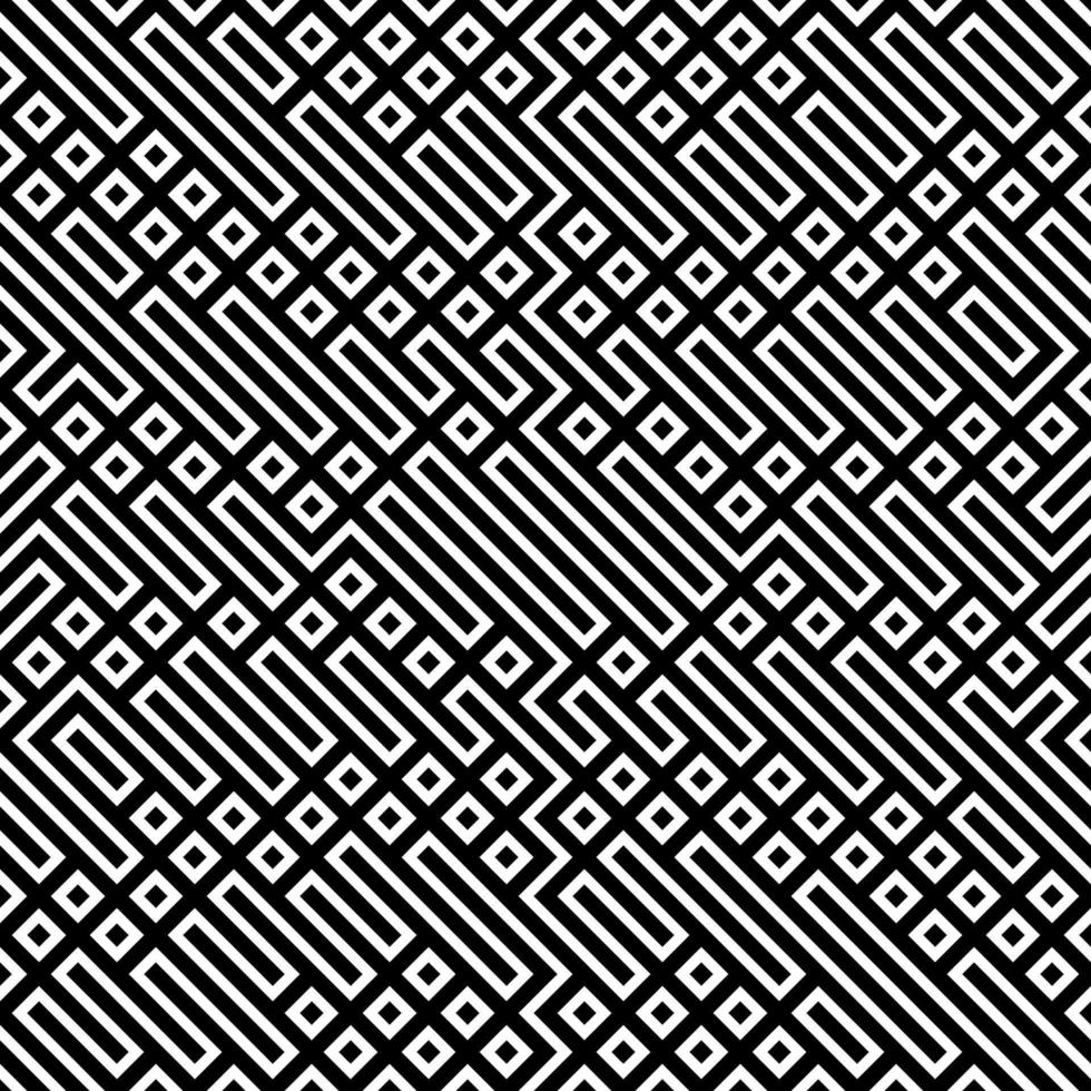 geometrisk linjär svartvit abstrakt vektor
