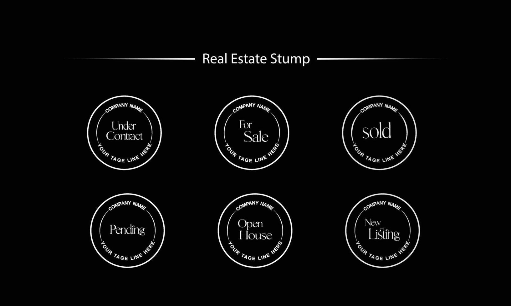 immobilien-logo-vorlage mit goldenen premium-abzeichen im kreativen stil für verkauften vektor des makler-logos