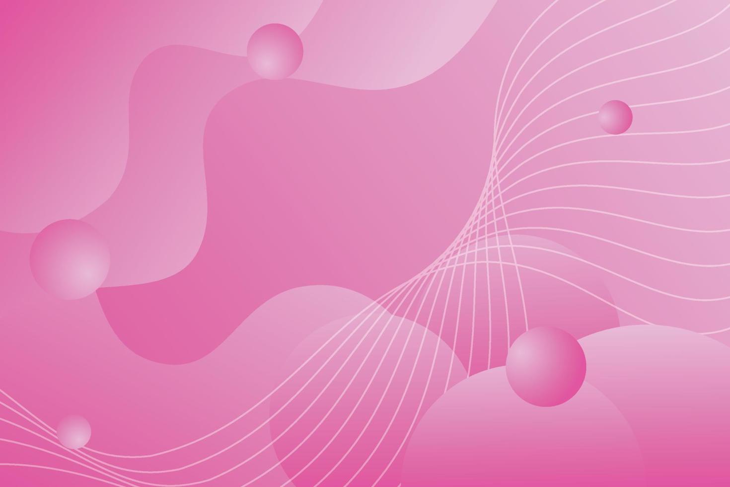 abstrakt rosa bakgrund med cirklar och gradientfärg för bakgrundspresentation vektor