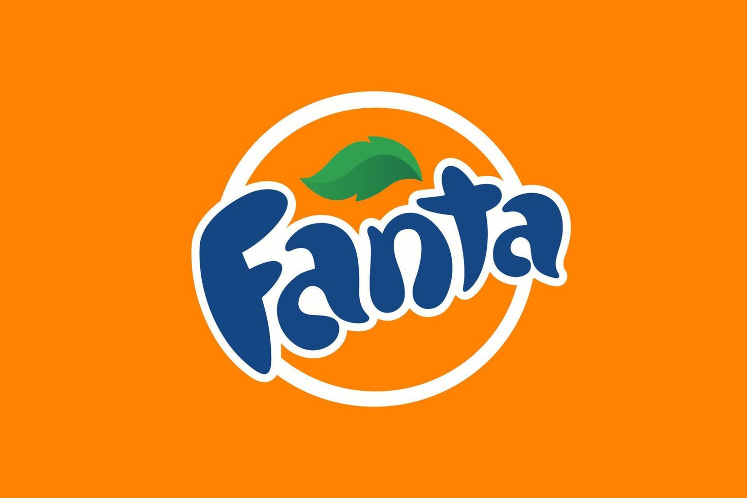 fanta. populära dryckesmärkeslogotyp. vinnytsia, Ukraina - 16 maj 202 vektor