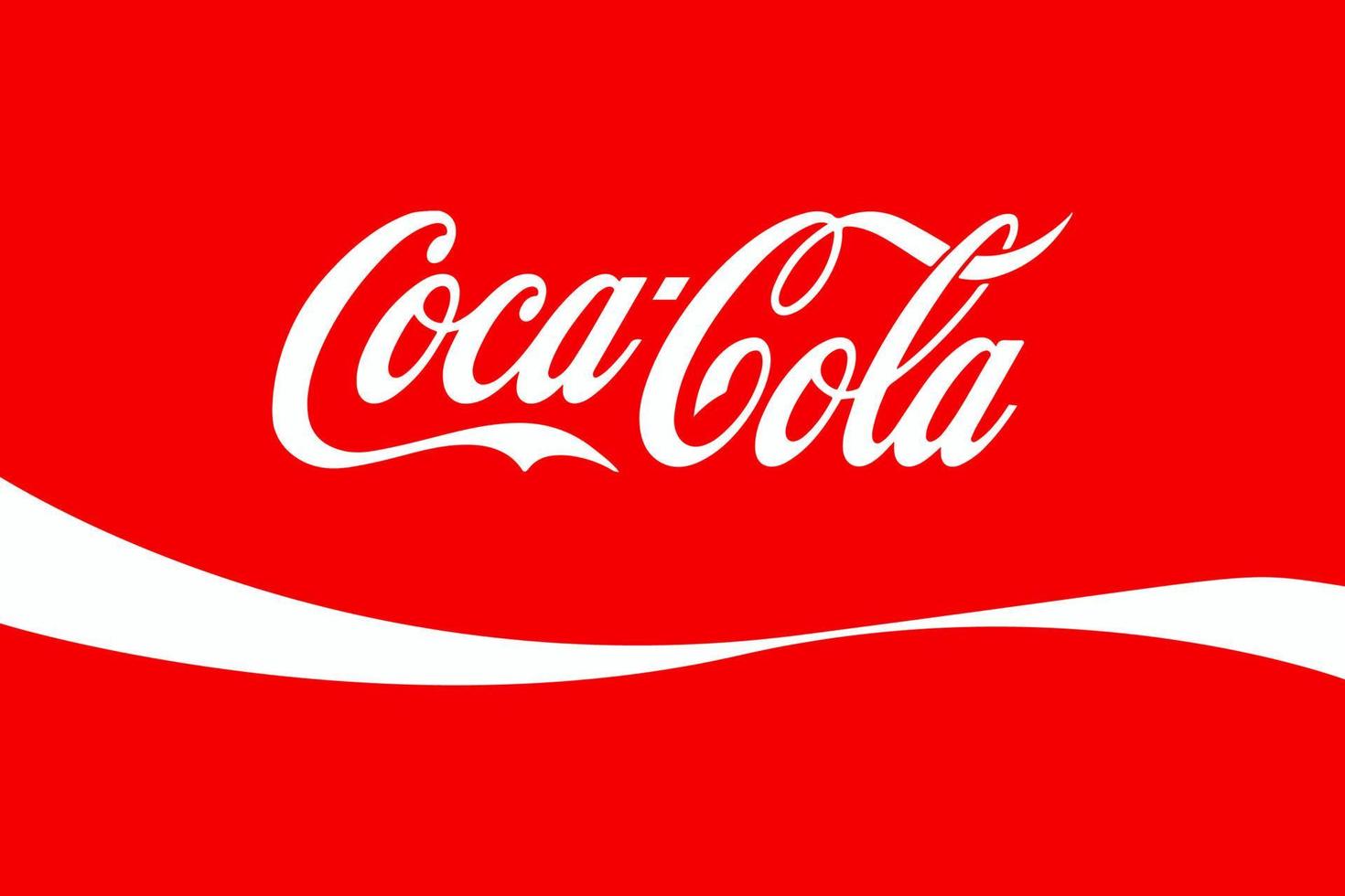 Coca Cola. populära dryckesmärkeslogotyp. vinnytsia, Ukraina - 16 maj 202 vektor