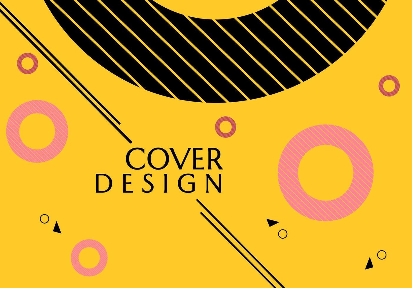 orangefarbenes abstraktes Hintergrunddesign mit Kreisgeometrieelementen. verwendet für Banner, Poster, Website-Design vektor