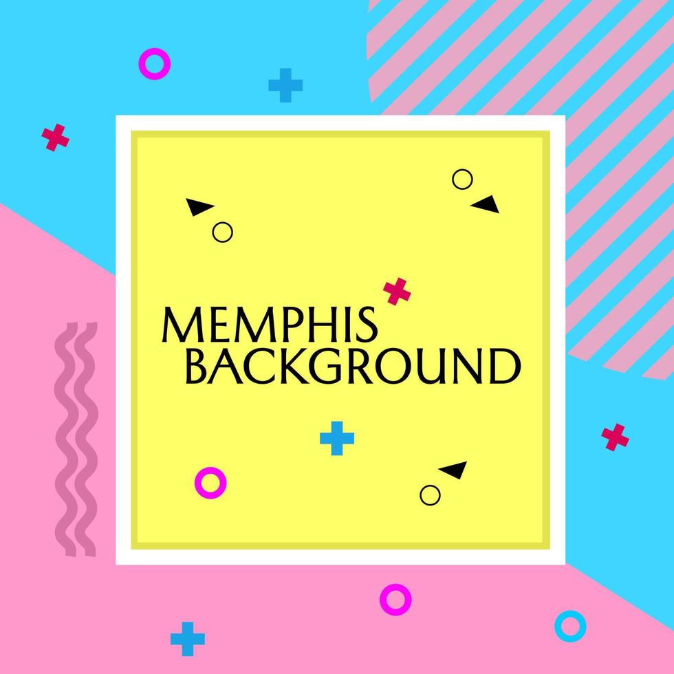 Sommer-Cover-Design im Memphis-Stil in Pink und Blau. Design für Banner, Poster, Website vektor