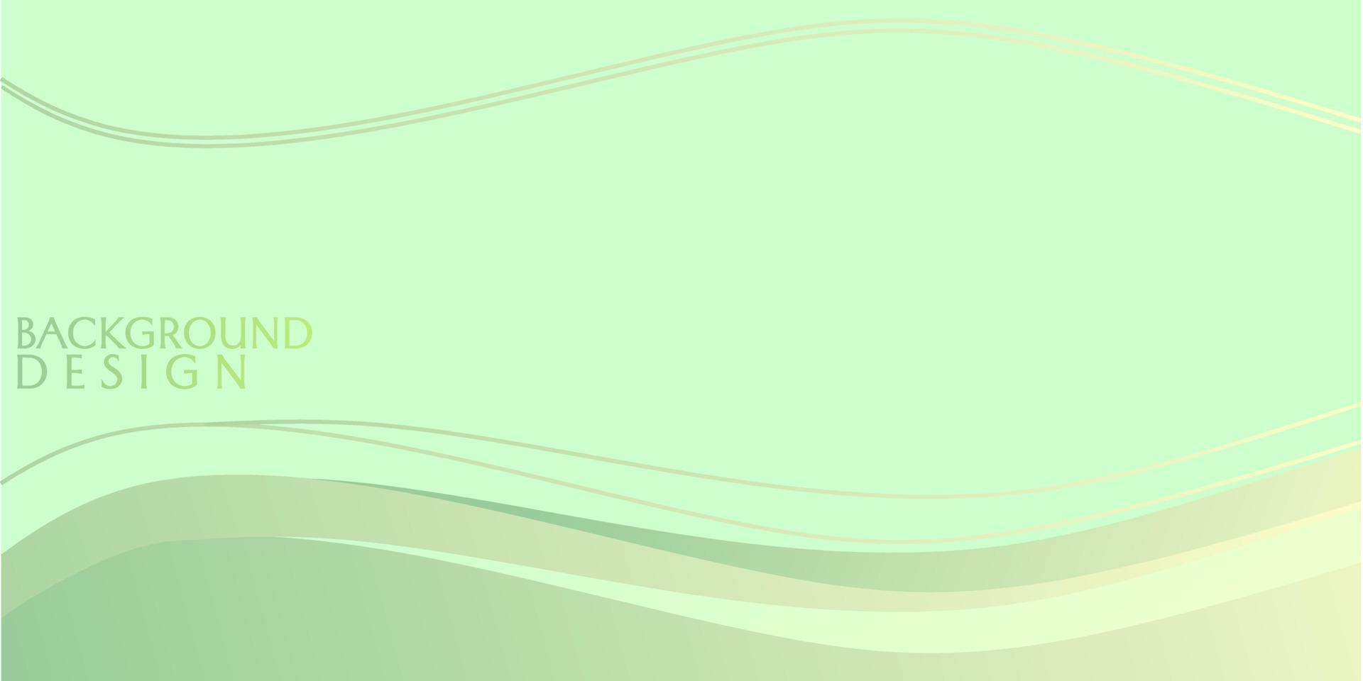 grön abstrakt bakgrund med släta mönster och flödande linjer. design för webbplatser, målsidor, vektor