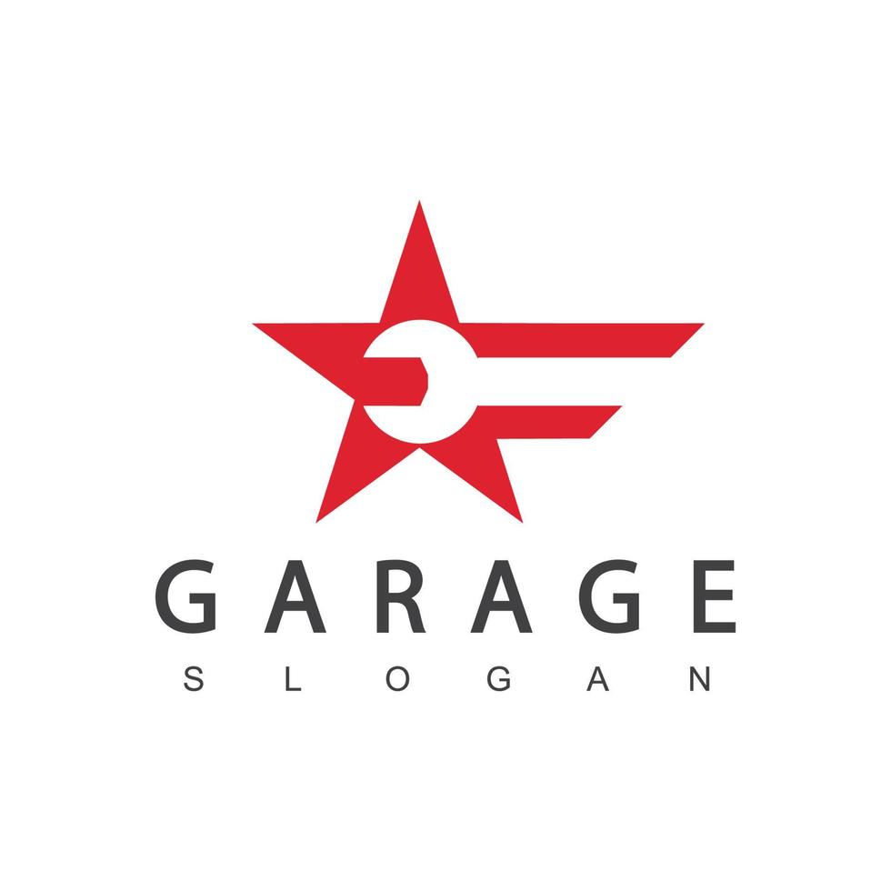 Star-Garage-Logo-Design-Vorlage vektor