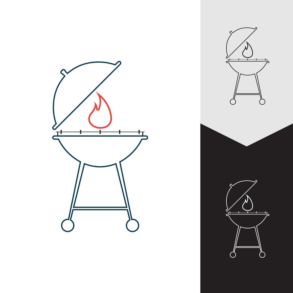 Grill-Symbol-Vektor-Illustration vektor