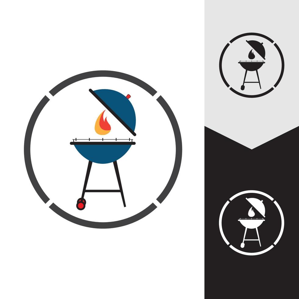 Grill-Symbol-Vektor-Illustration vektor