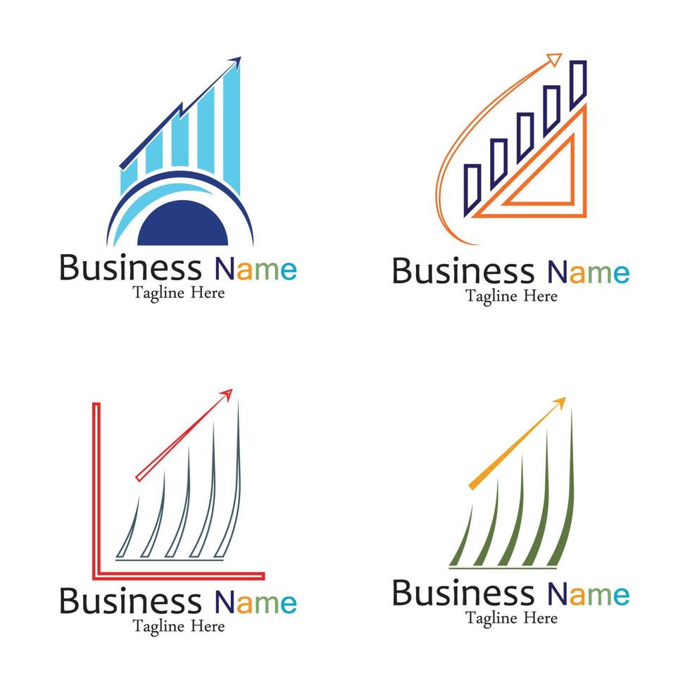 Business Marketing und Finanzen Vektor-Logo-Konzept-Template-Design vektor