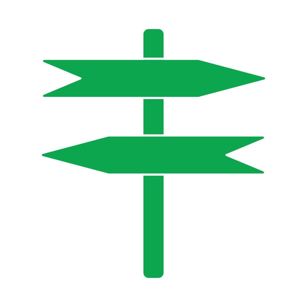 eps10 grüner Vektor leeres Holzsymbol mit zwei Pfeilen im einfachen, flachen, trendigen modernen Stil isoliert auf weißem Hintergrund