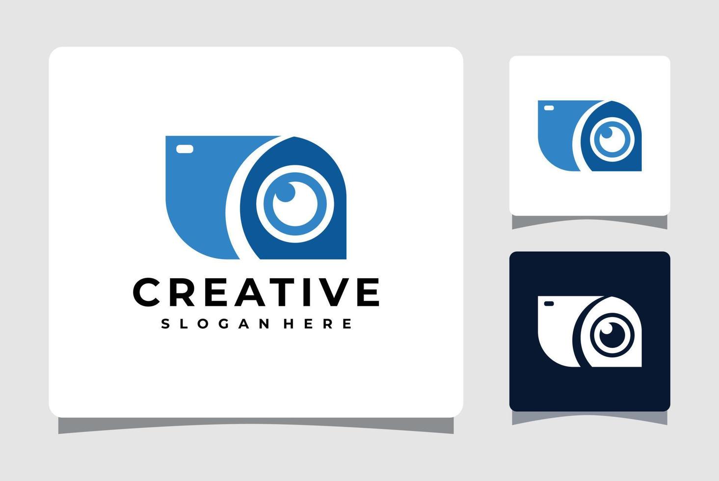 Inspiration für das Design von Kamerafotografie-Logo-Vorlagen vektor