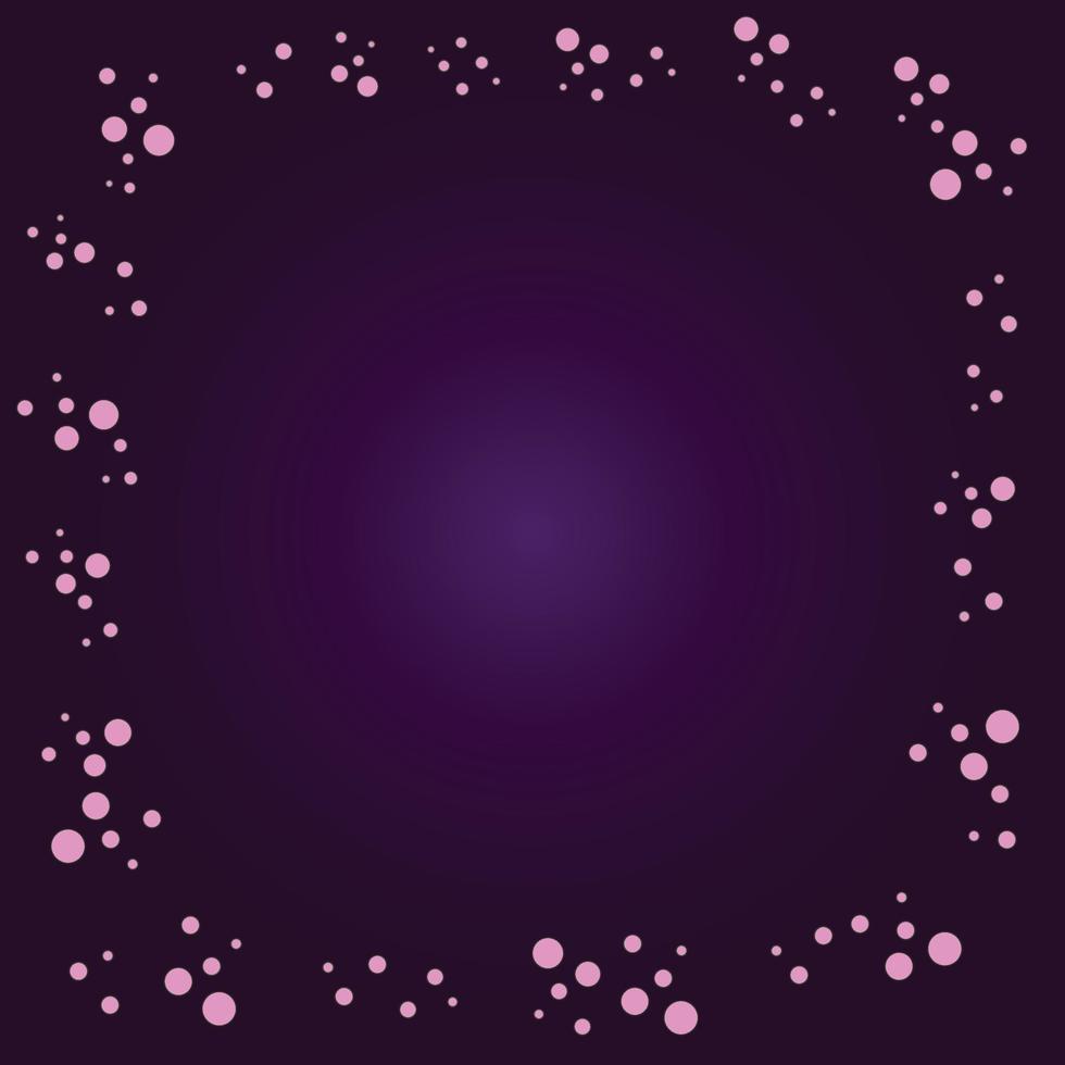 minimale abstrakte hintergrunddesignvorlage mit rosa blasenrahmenkonzept, lila farbverlauf vektor