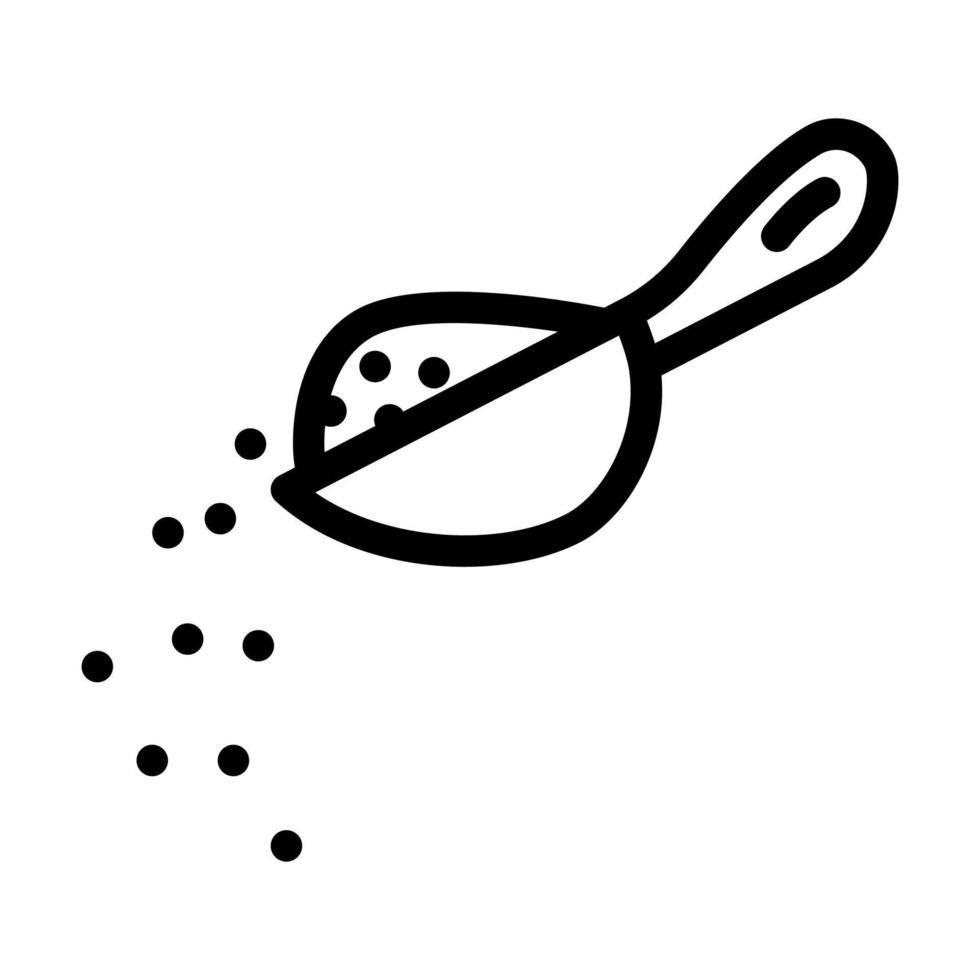 kryddor lägga till linje ikon vektorillustration vektor