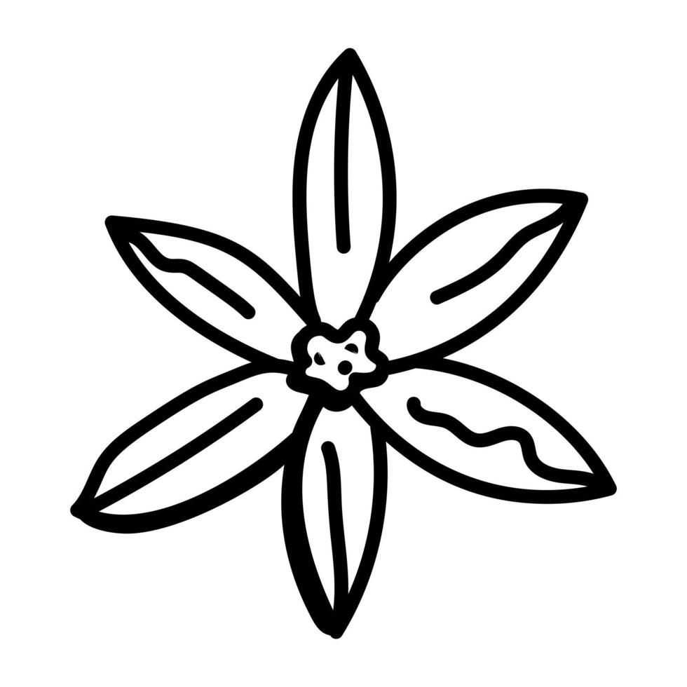 en handritad vektor som betecknar blommor