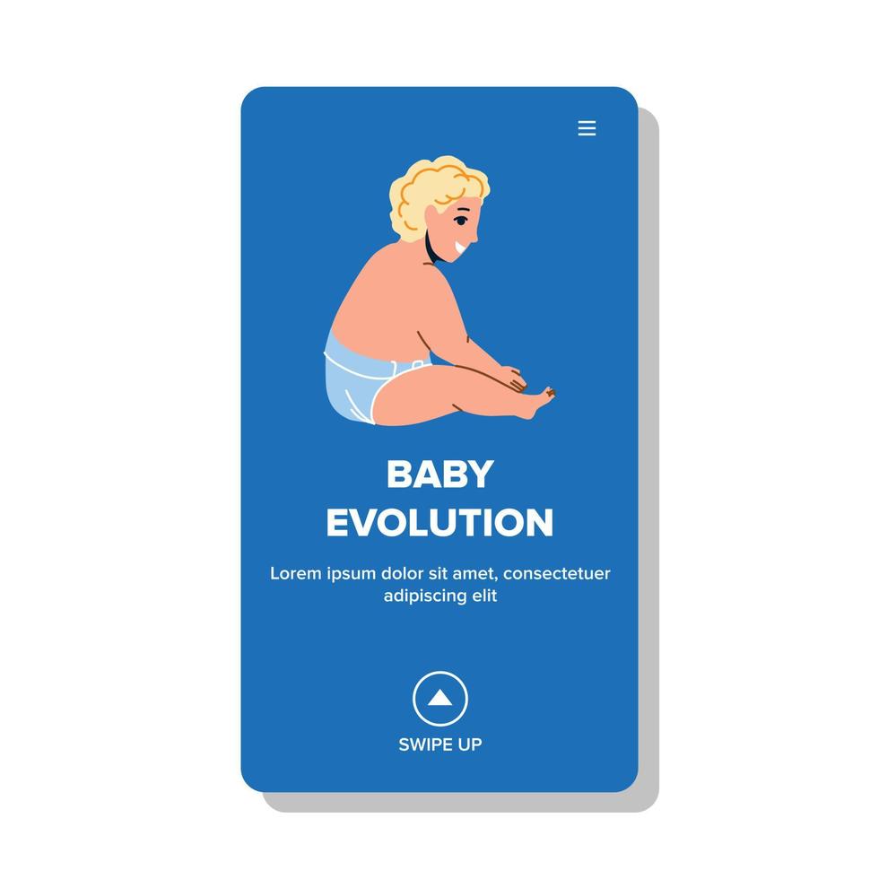 baby evolution tillväxt fysisk process vektor