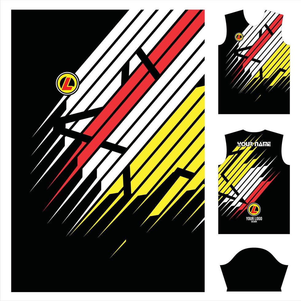 sport jersey designmönster för motocross cykling fotboll design textur abstrakt premium vektor