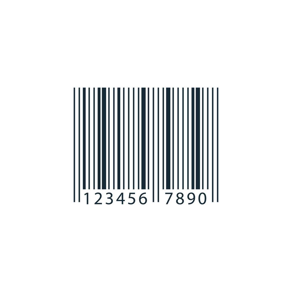 Barcode-Zeichen-Icon-Design-Vorlagenelemente vektor