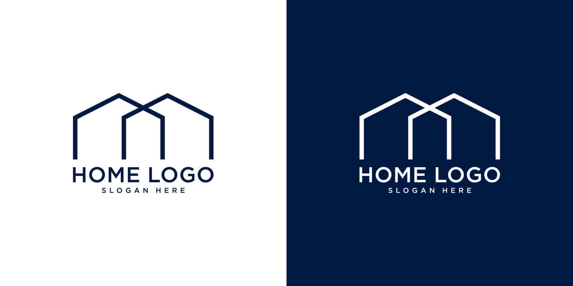 hem logotyp designmall vektor