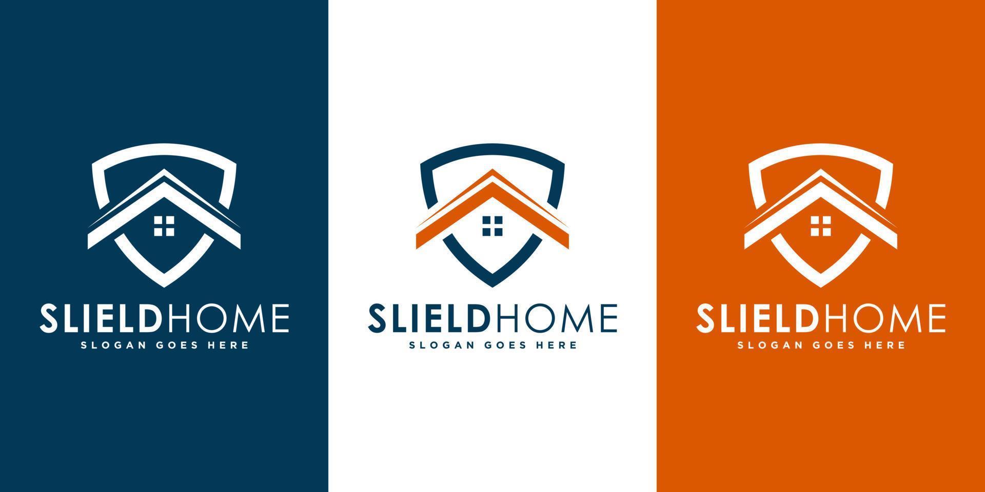 Home-Schild-Logo-Design-Vektor vektor