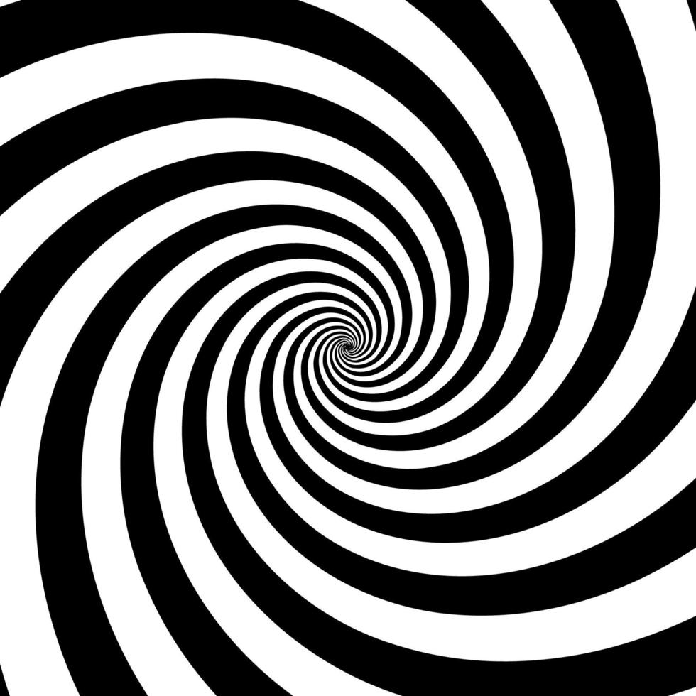 svart och vit spiral bakgrund vektor