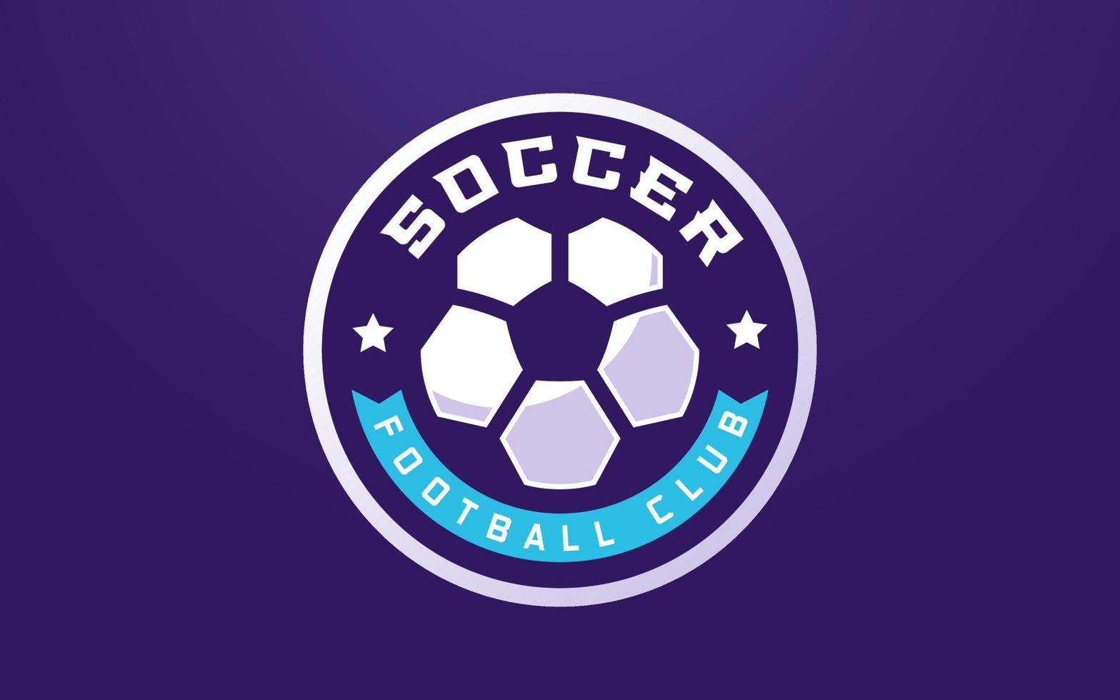 fotbollsklubb logotyp mall för idrottslag och turnering vektor