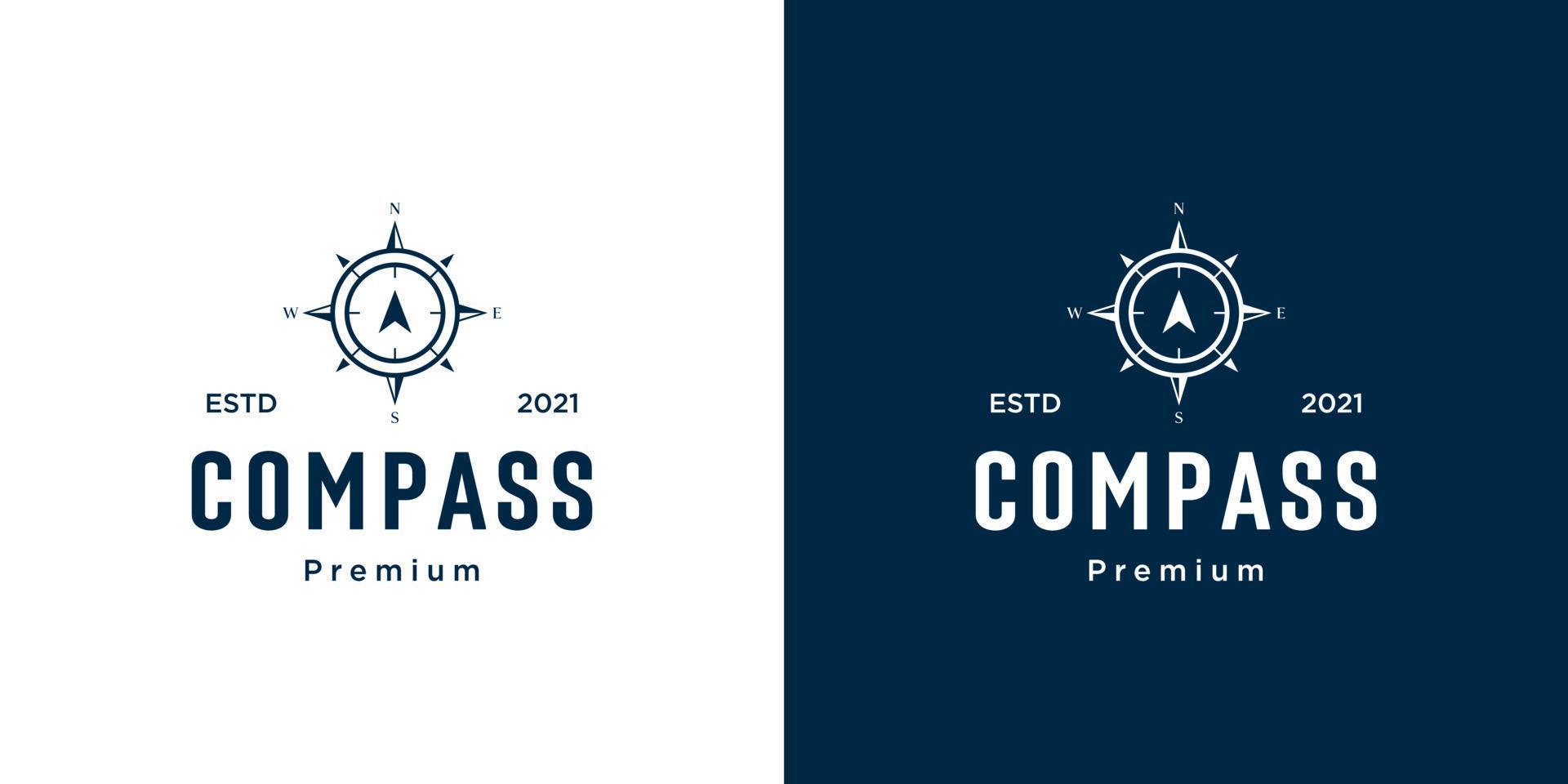 Kompass-Logo-Vorlage Vektordesigns vektor