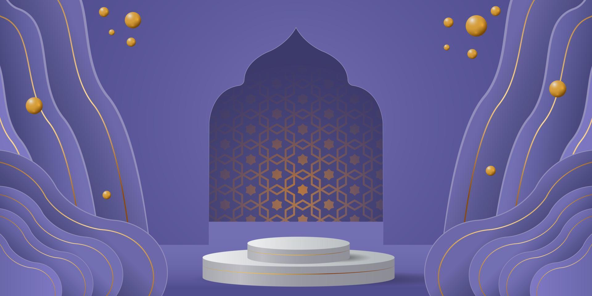 ramadan kareem banner bakgrundsdesign illustration vektor