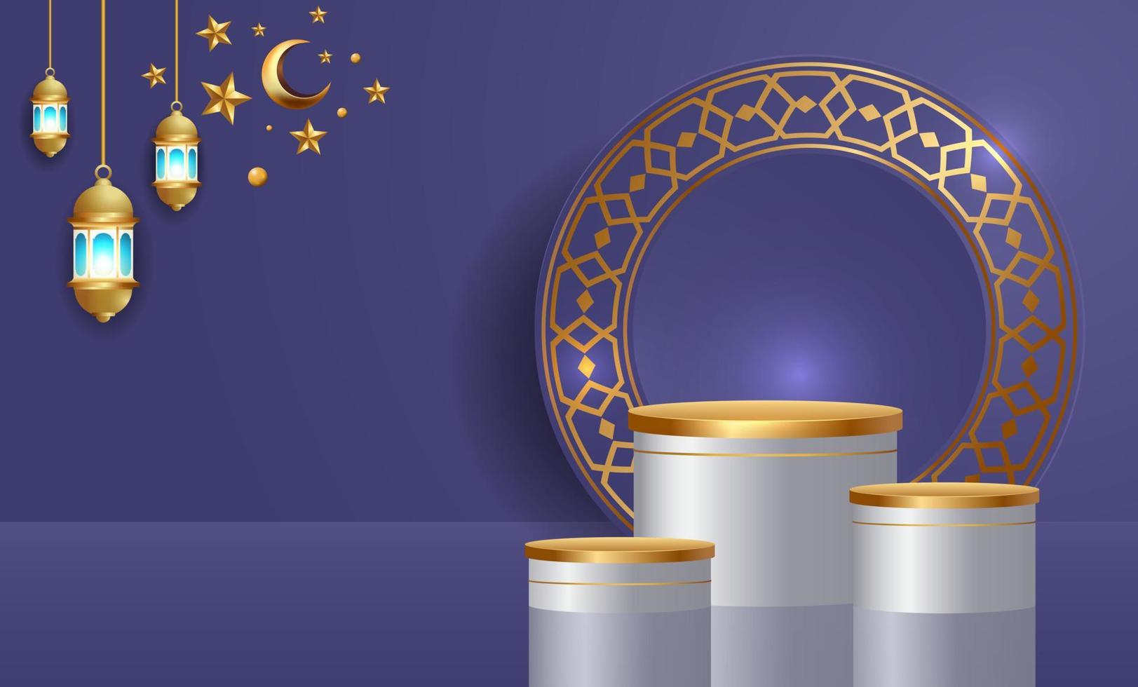 Ramadan Kareem Banner Hintergrund Design Illustration vektor