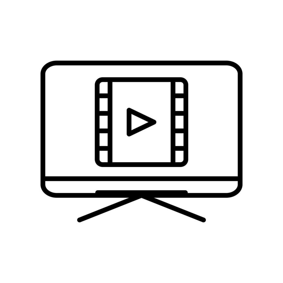 Video-Icon-Vektor-Illustration. Video-Icon-Design-Vektor-Vorlage. Videosymbolvektor isoliert auf weißem Hintergrund. vektor