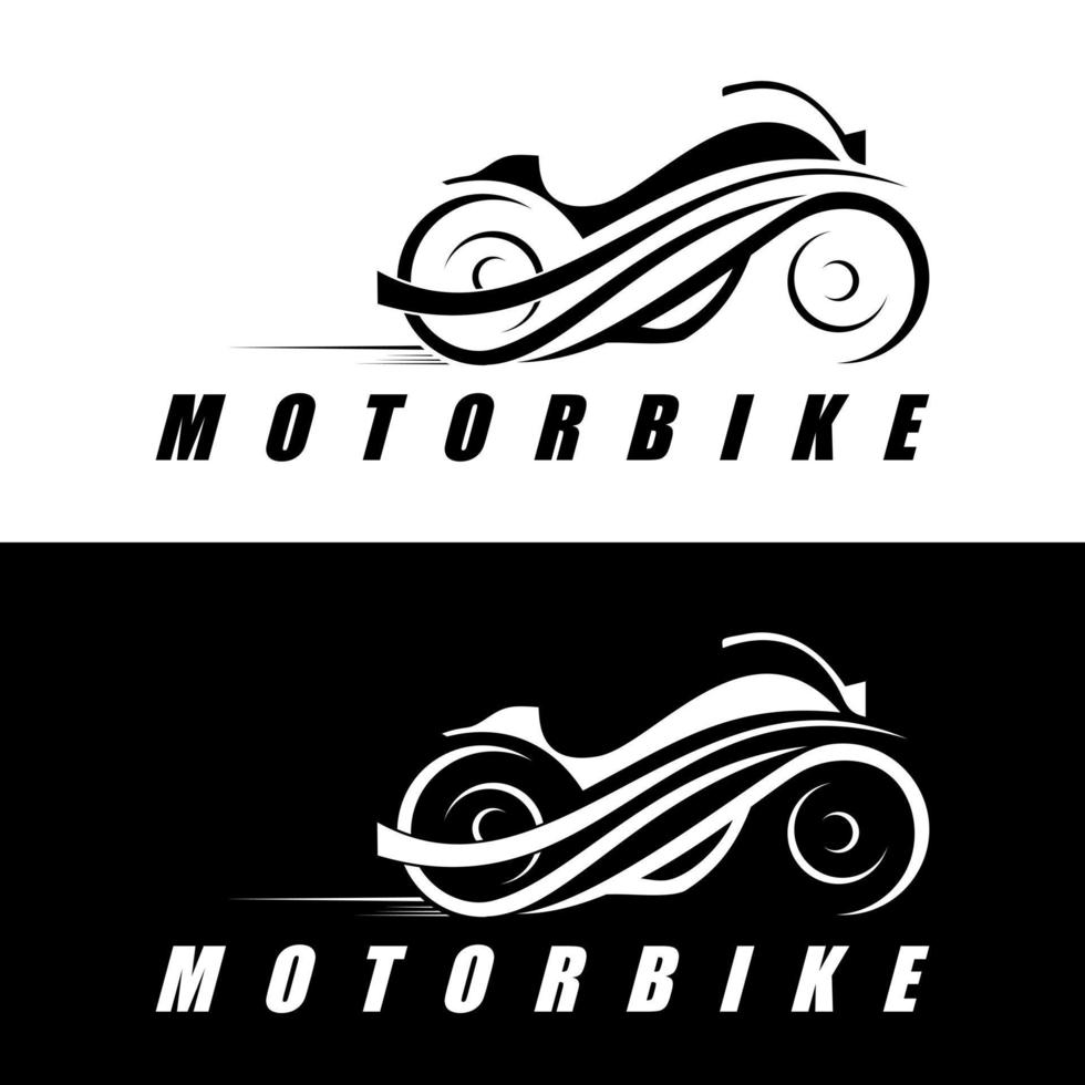 motorcykel design ikon logotyp vektor konst