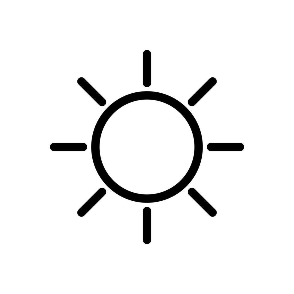 Vektor des Sonnensymbols