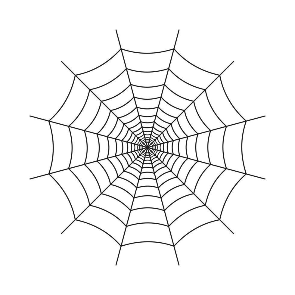halloween skrämmande svart spindelnät vektor design. halloween illustration design med det svarta spindelnätet. gammal läskig spindelnätdesign med svart färg.