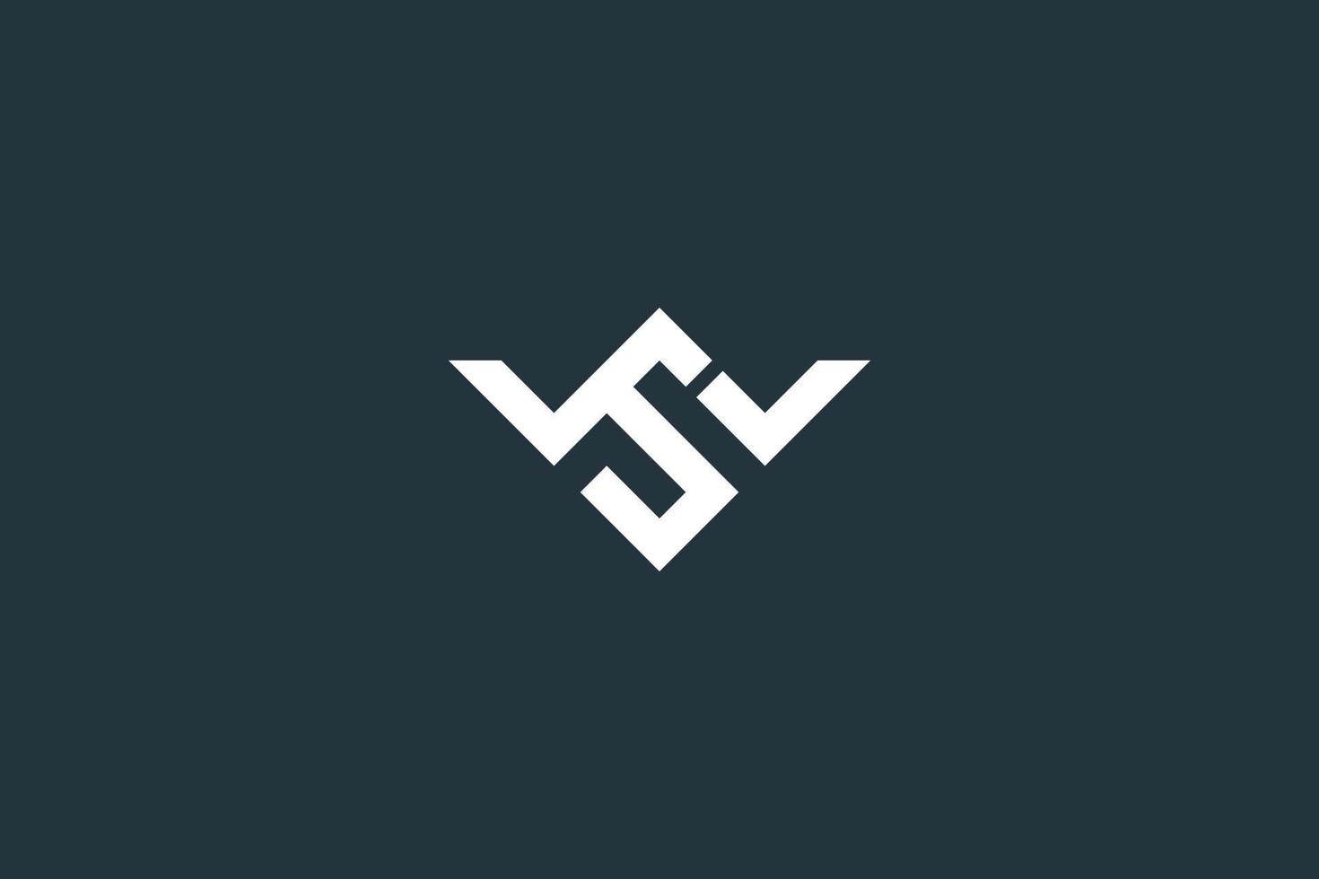 initial bokstav ws eller sw logotyp design vektor mall