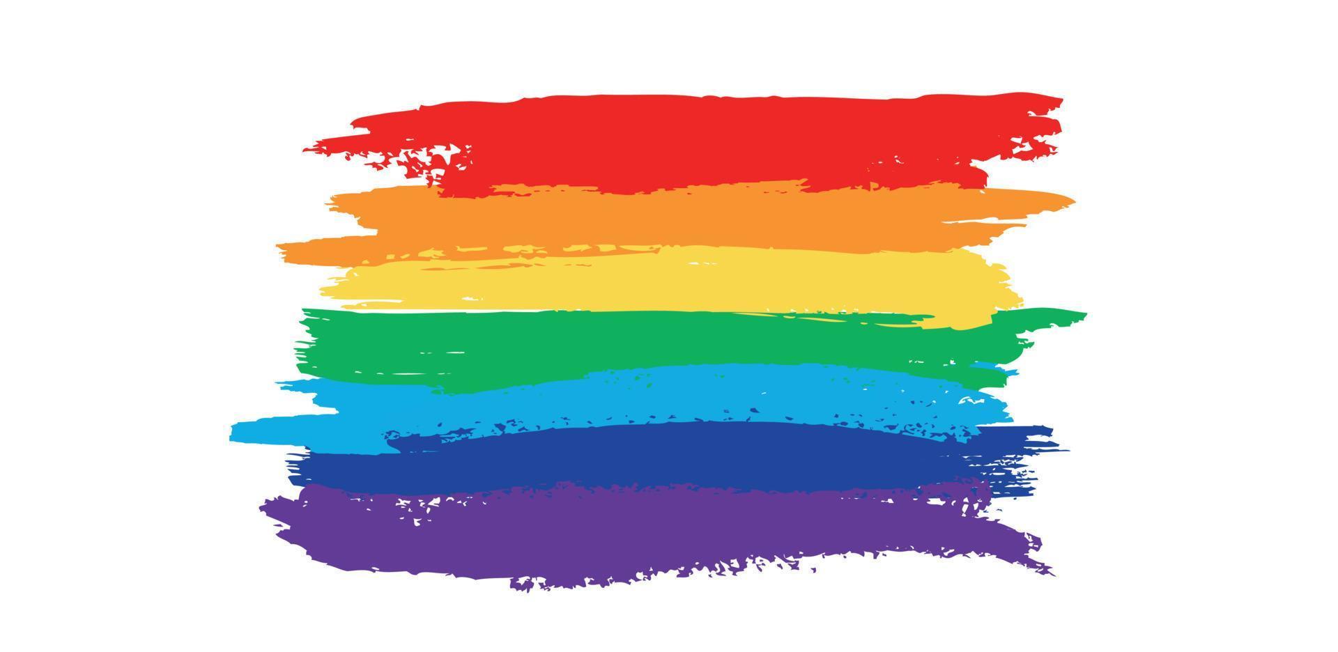 flag stolz regenbogen lgbt lesbisch, lgbt-konzept. Vektor-Illustration. vektor