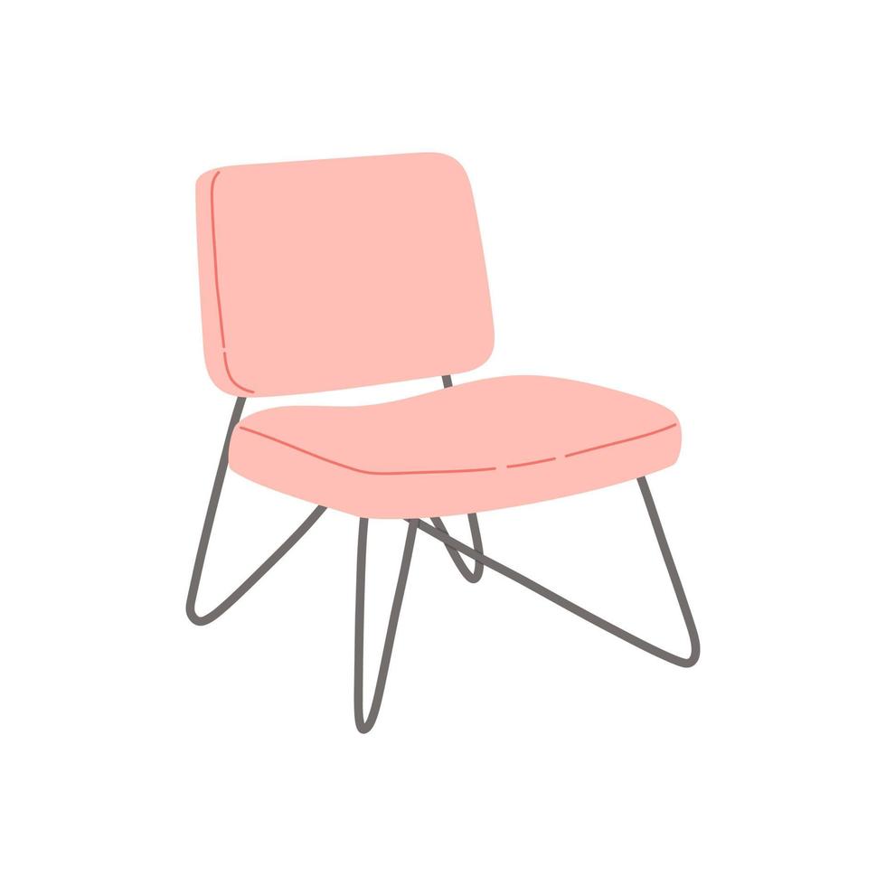 stol i skandinavisk stil platt design vektorillustration vektor