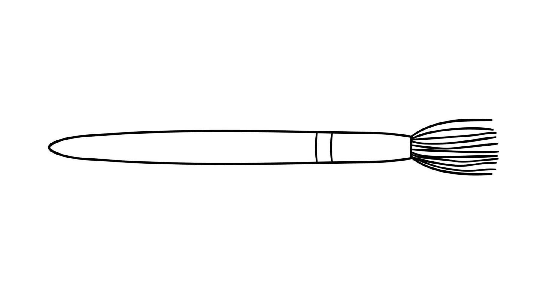 Symbol für Rush-Linie malen. vektorfarbenes Briefpapier, Schreibmaterial, Büro- oder Schulbedarf isoliert auf weißem Hintergrund. Cartoon-Stil vektor