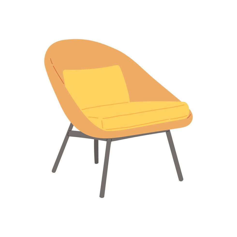 stol i skandinavisk stil platt design vektorillustration vektor