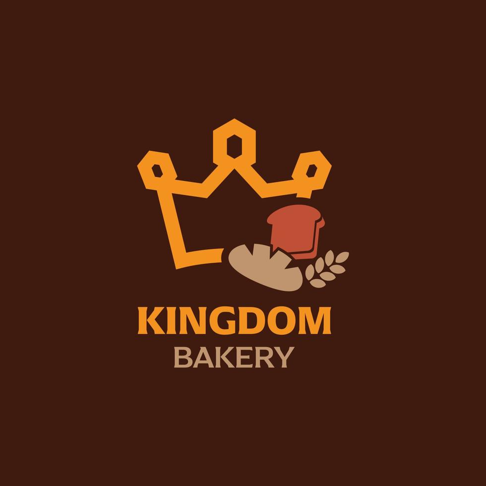kung bageri logotyp vektor