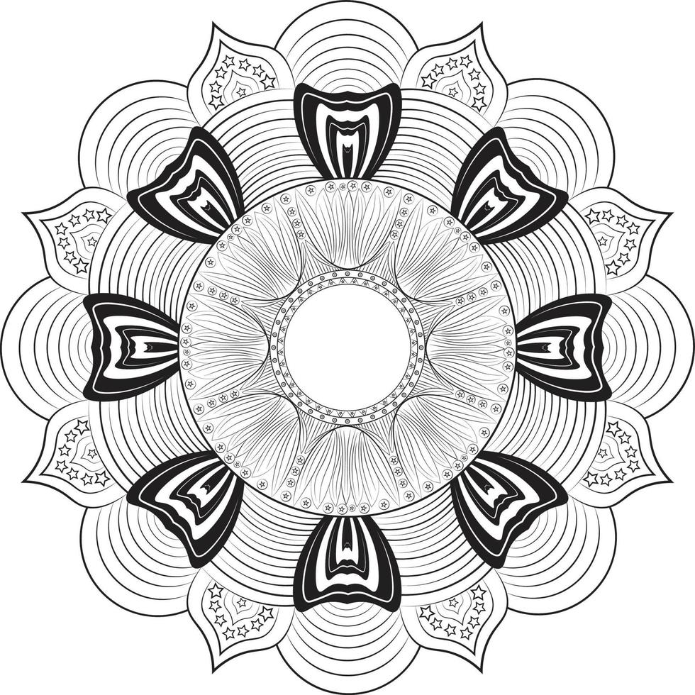 Mandala-Vorlagendesign vektor