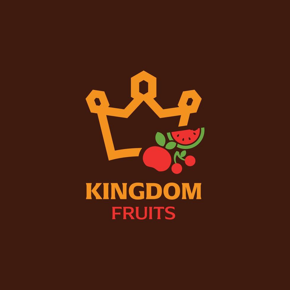 King Fruits-Logo vektor