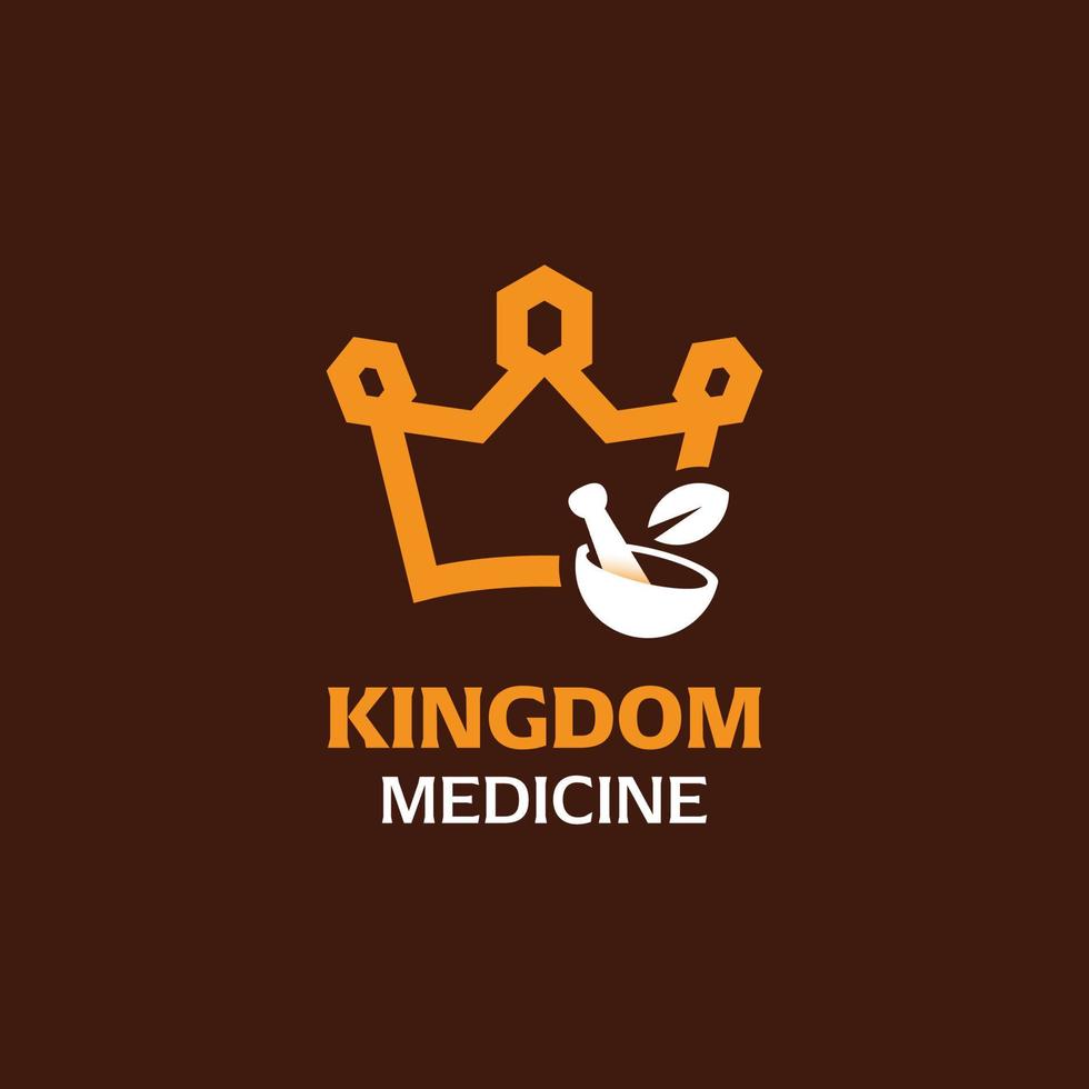 kung medicin logotyp vektor