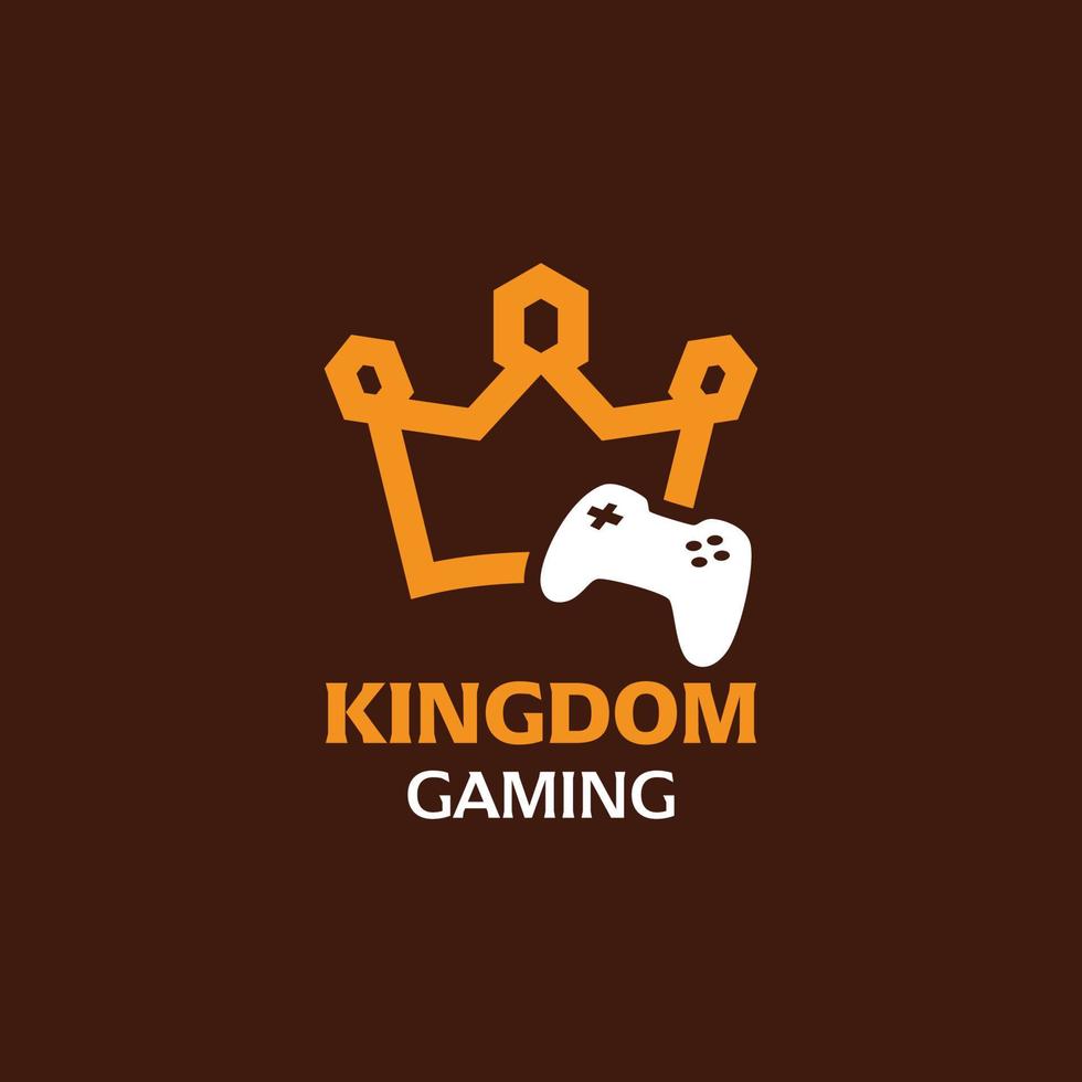 king gaming logotyp vektor