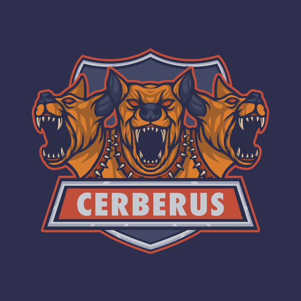 cerberus esport logotyp vektor