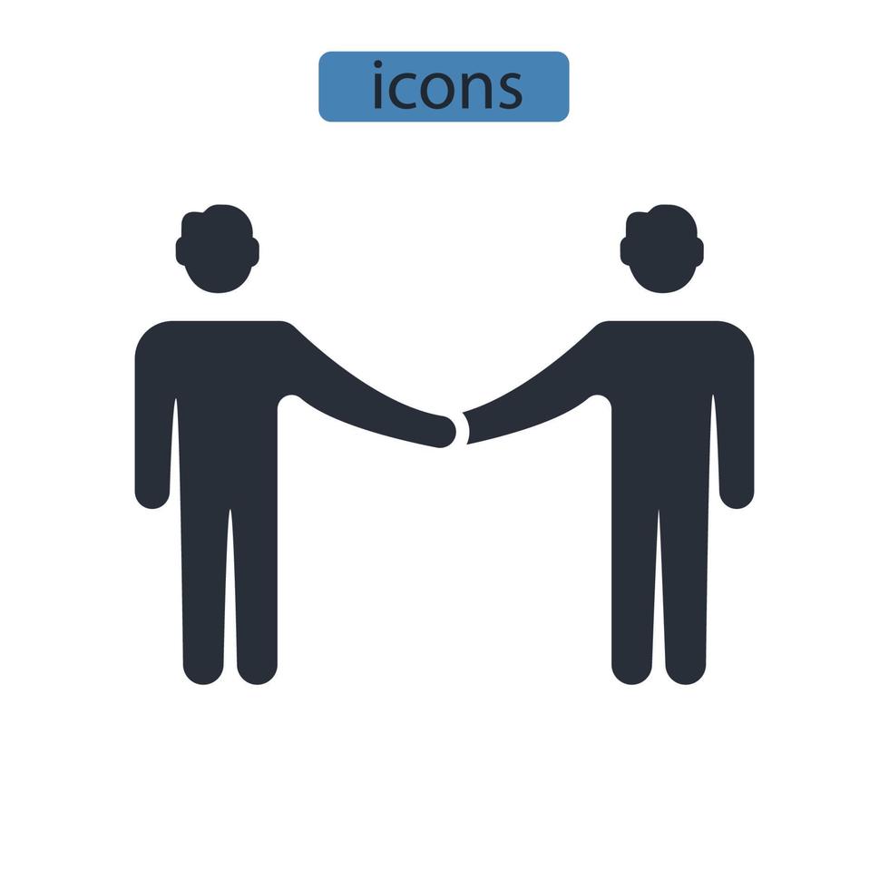 Freunde Symbole Symbol Vektorelemente für Infografik-Web vektor