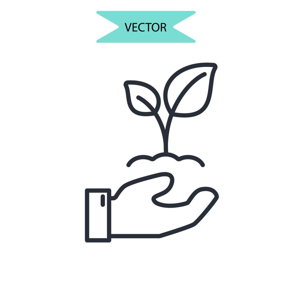 Phytotherapie-Symbole symbolen Vektorelemente für das Infografik-Web vektor