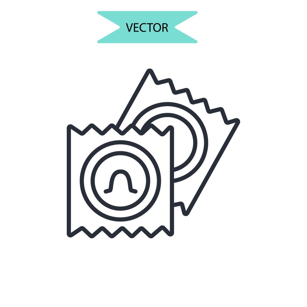 preventivmedel ikoner symbol vektorelement för infographic webben vektor