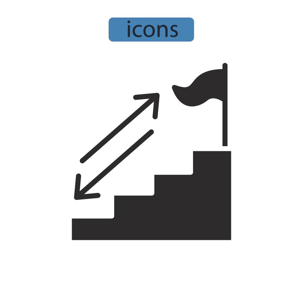 mål ikoner symbol vektor element för infographic webben