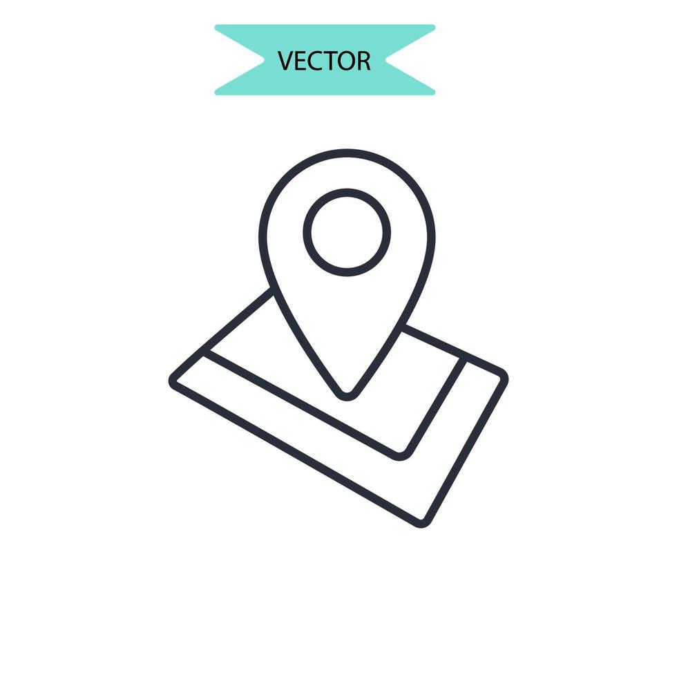 geo ikoner symbol vektorelement för infographic webben vektor