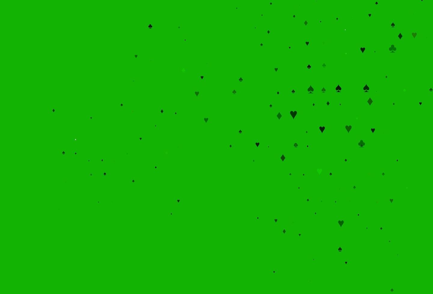 hellgrüne Vektortextur mit Spielkarten. vektor