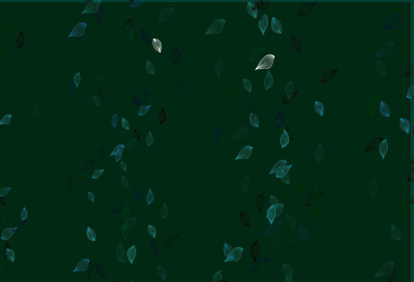 ljusblå, grön vektor doodle bakgrund.