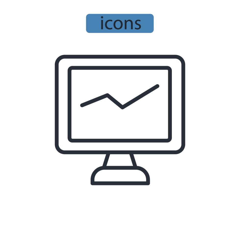 övervakning ikoner symbol vektor element för infographic webben